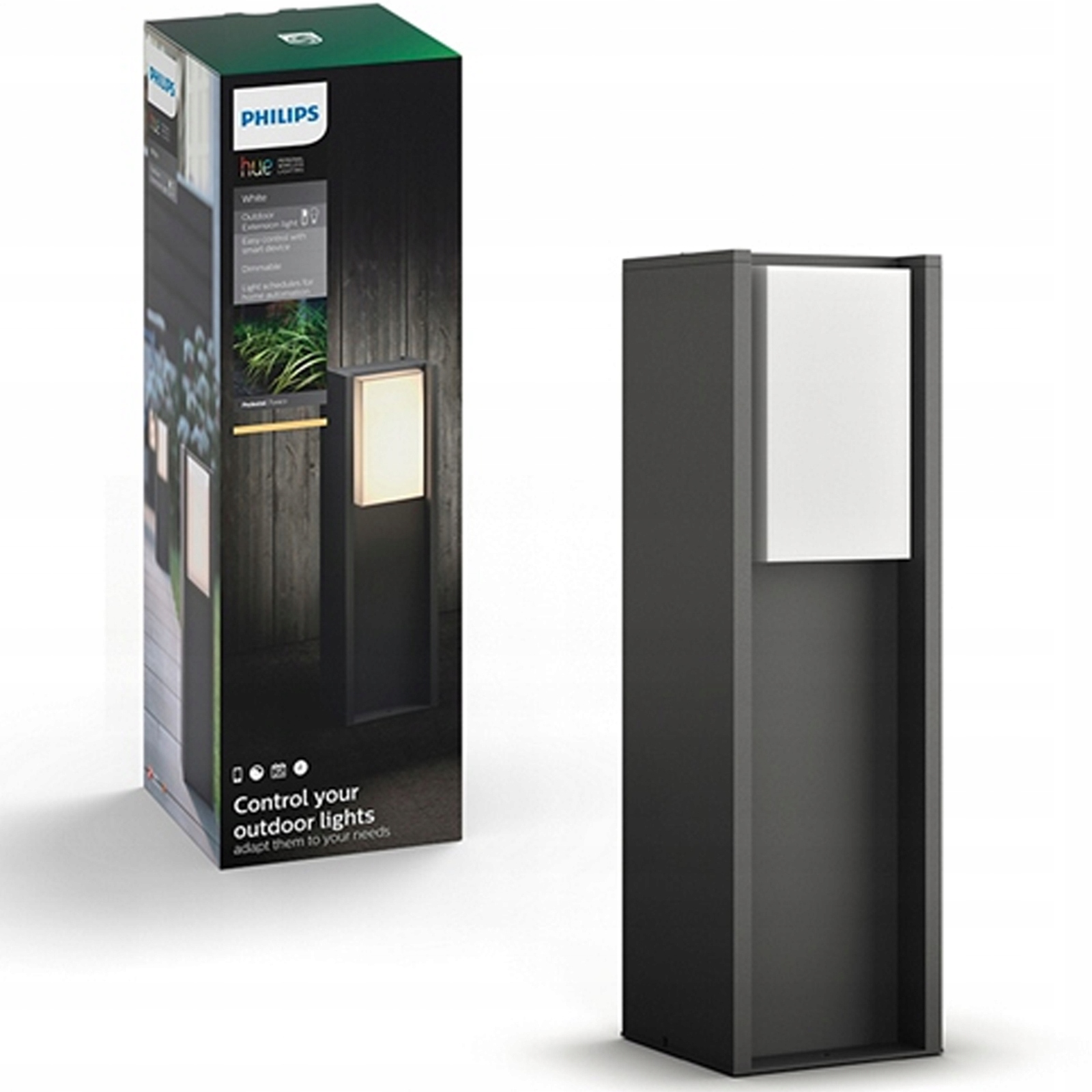 Vonkajšie Led osvetľovacie stĺpiky E27 9,5W Turaco Philips Hue