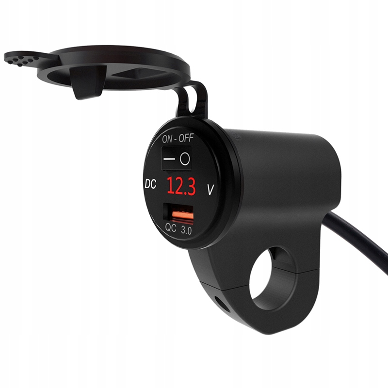 ŁADOWARKA MOTOCYKL USB QC3.0 WOLTOMIERZ PRZYCISK Producent Wupp
