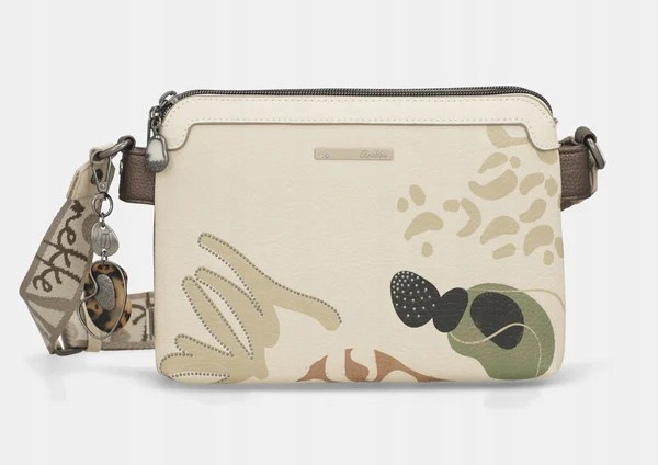 Dvoukomorová kabelka přes rameno na širokém popruhu Anekke Gaia 42873-160