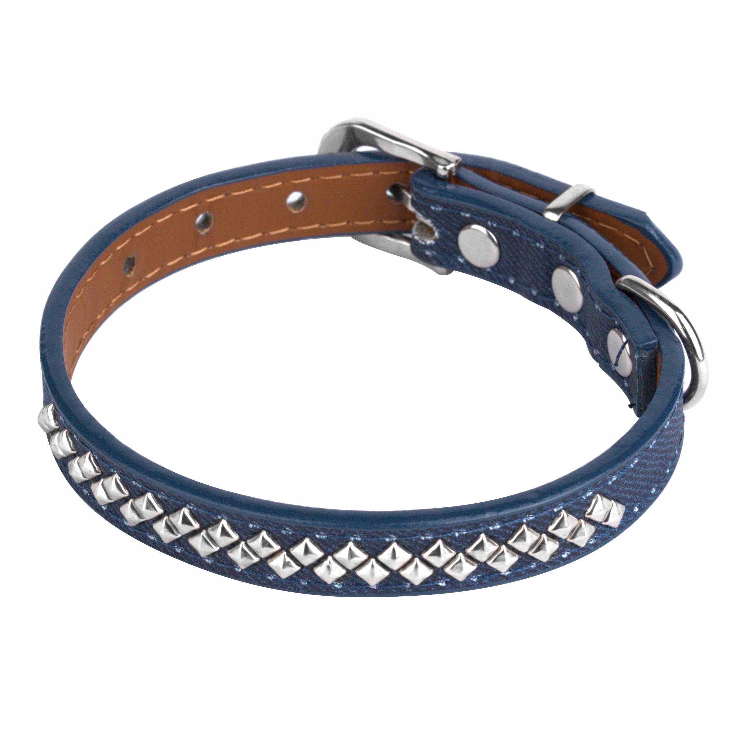 

Obroża dla Małego Psa mocna Z Ćwiekami 24-31cm S