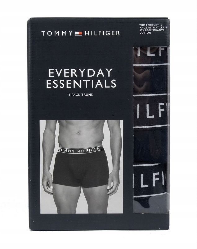 Tommy Hilfiger pánské boxerky 3-pack, tmavě modré, S