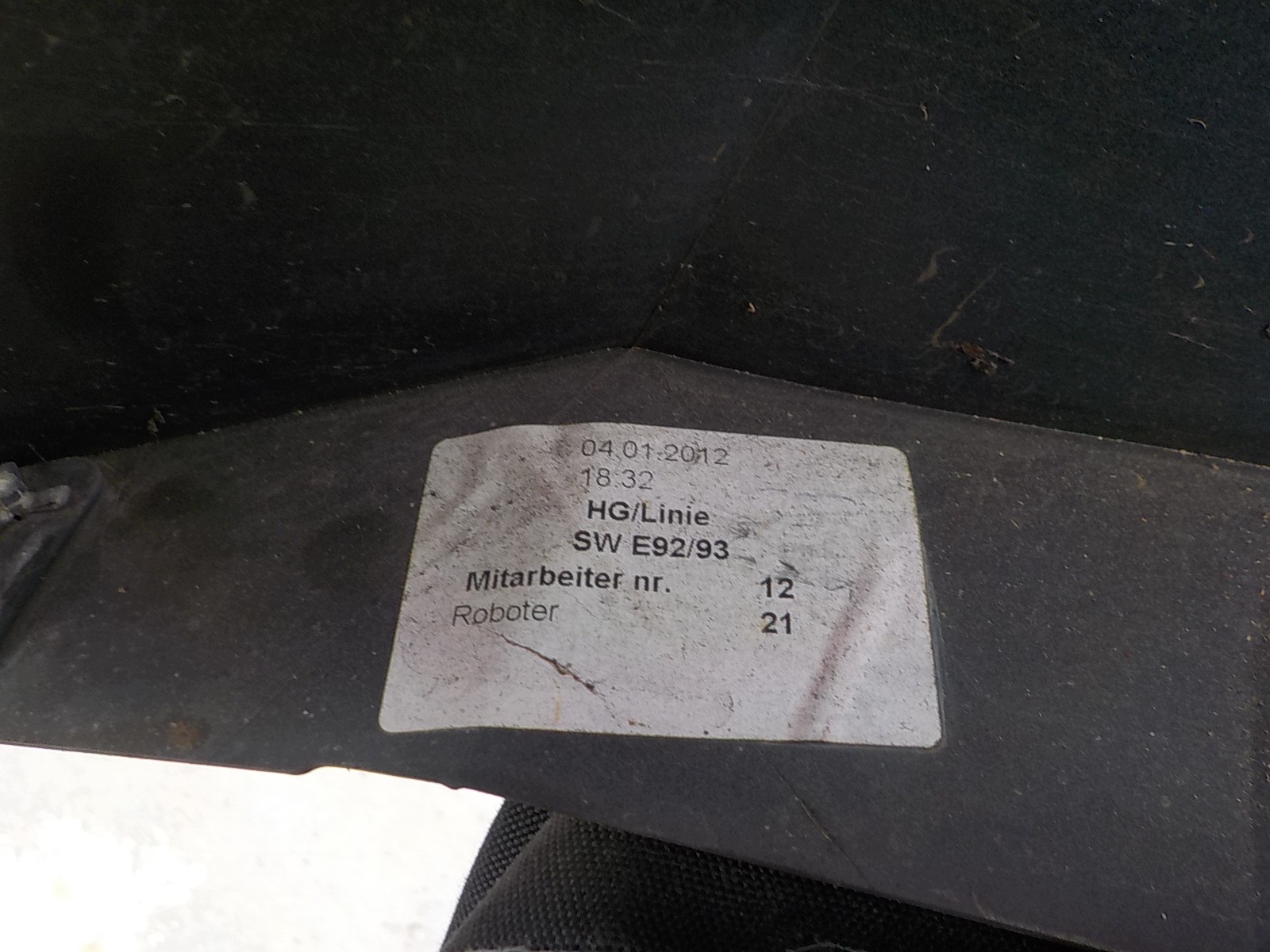 749 BMW 3 COUPE E92 E93 COUPE CABRIO fender left front front