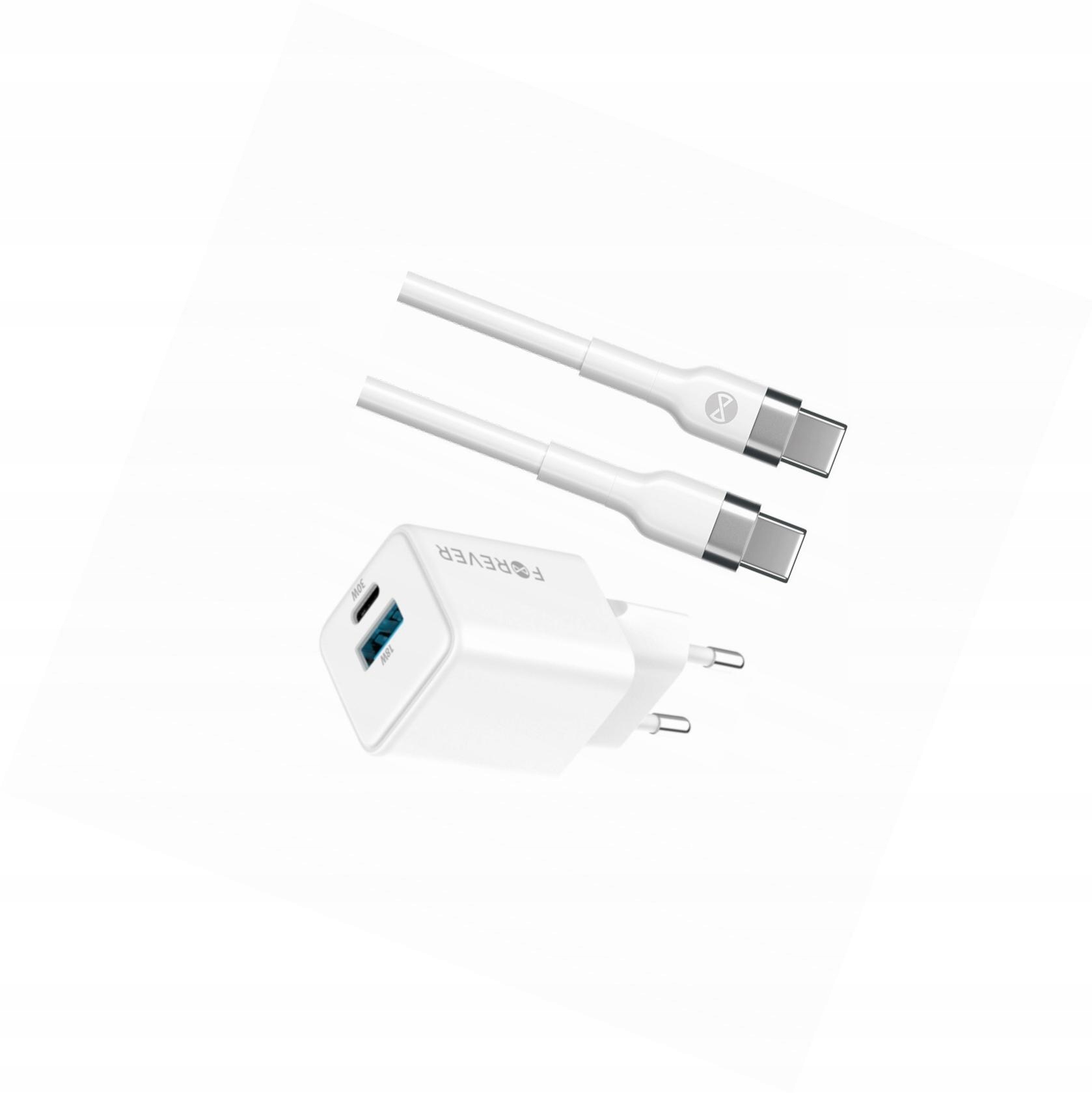 Szybka ładowarka GaN 30W 2 wejścia długim z kablem 2m do Xiaomi Poco M3