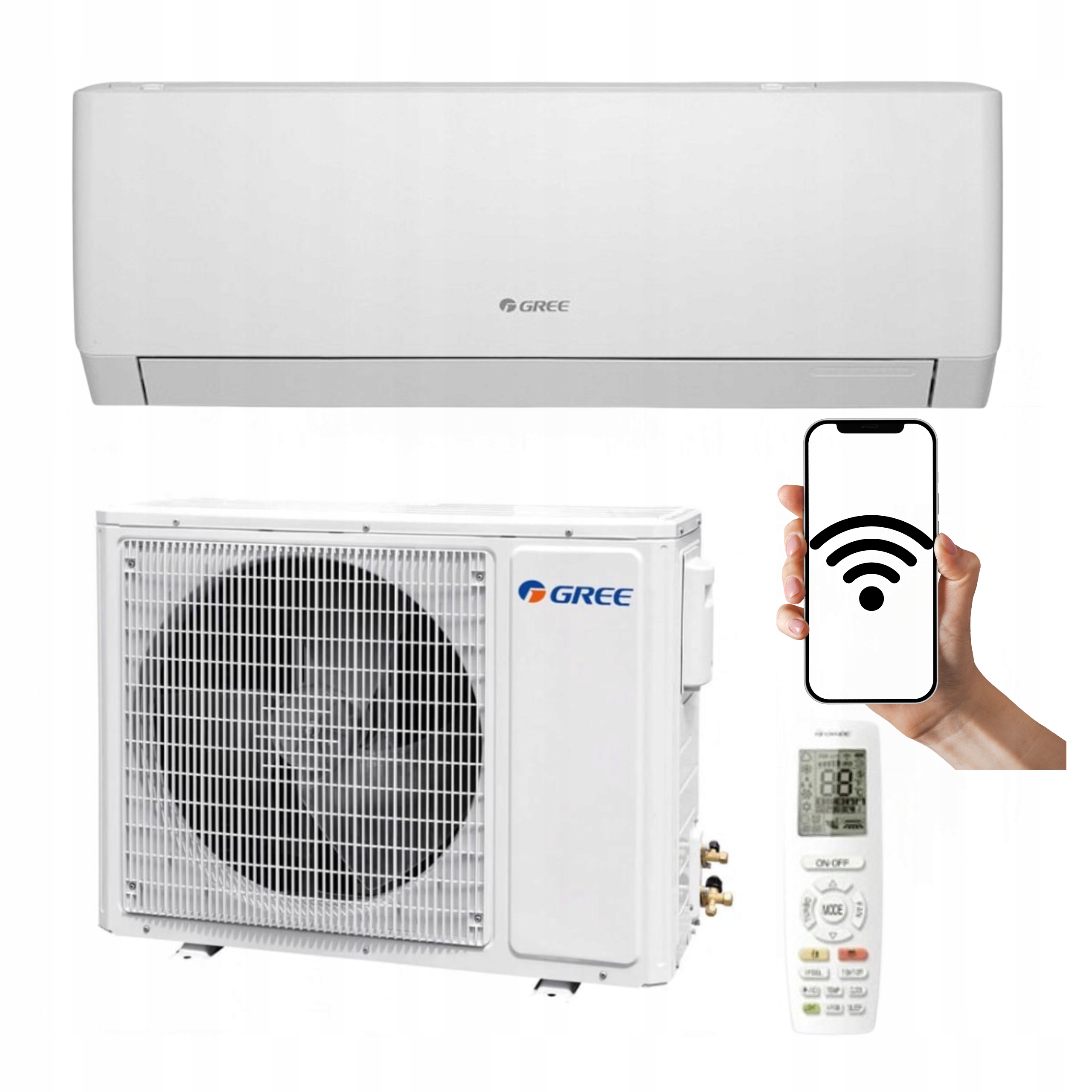 Nástenný klimatizátor Gree Pular Pro 3,5 kW WiFi s funkciou Ohrievania Do Domácnosti