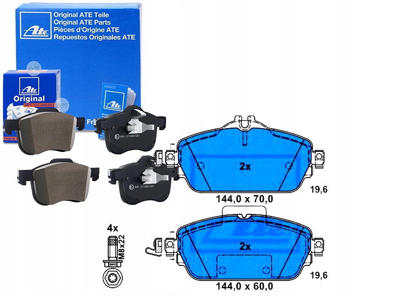 Brzdové Destičky Mercedes Přední W205 W213 1,6-2,1
