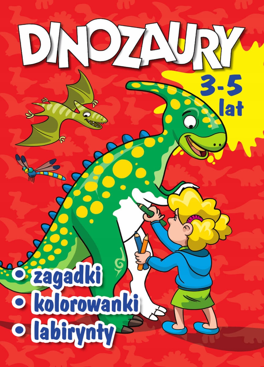 DINOZAURY 35 LAT ZAGADKI KOLOROWANKI LABIRYNTY (13136534731) Książka