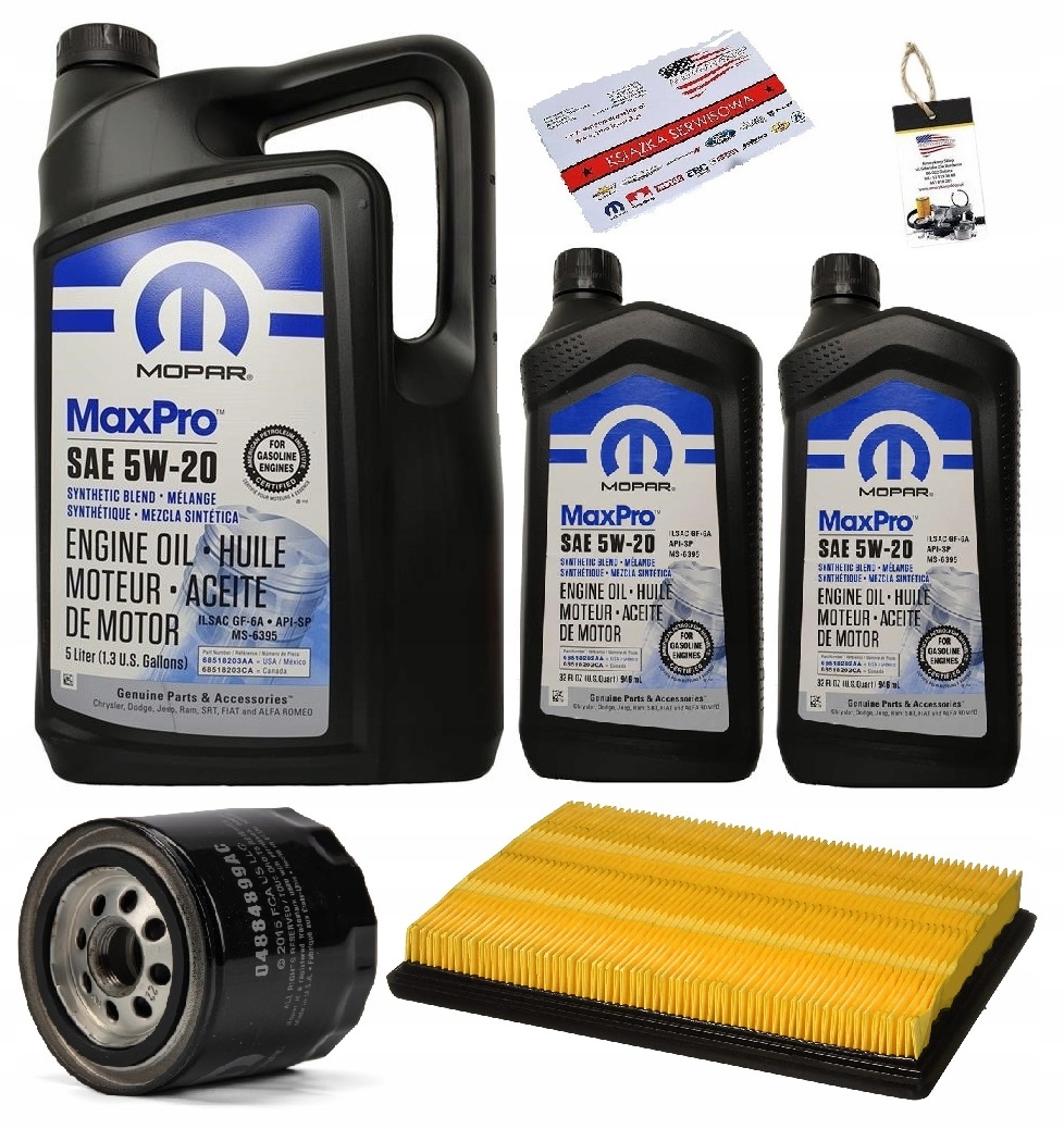 MOPAR 5W20 + FILTRY DODGE CHARGER 5,7 09-10