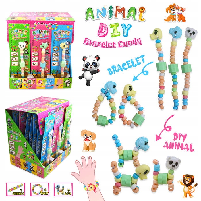 Diy Animal Komprimát Náramky 24KS (20G) Zvířátka