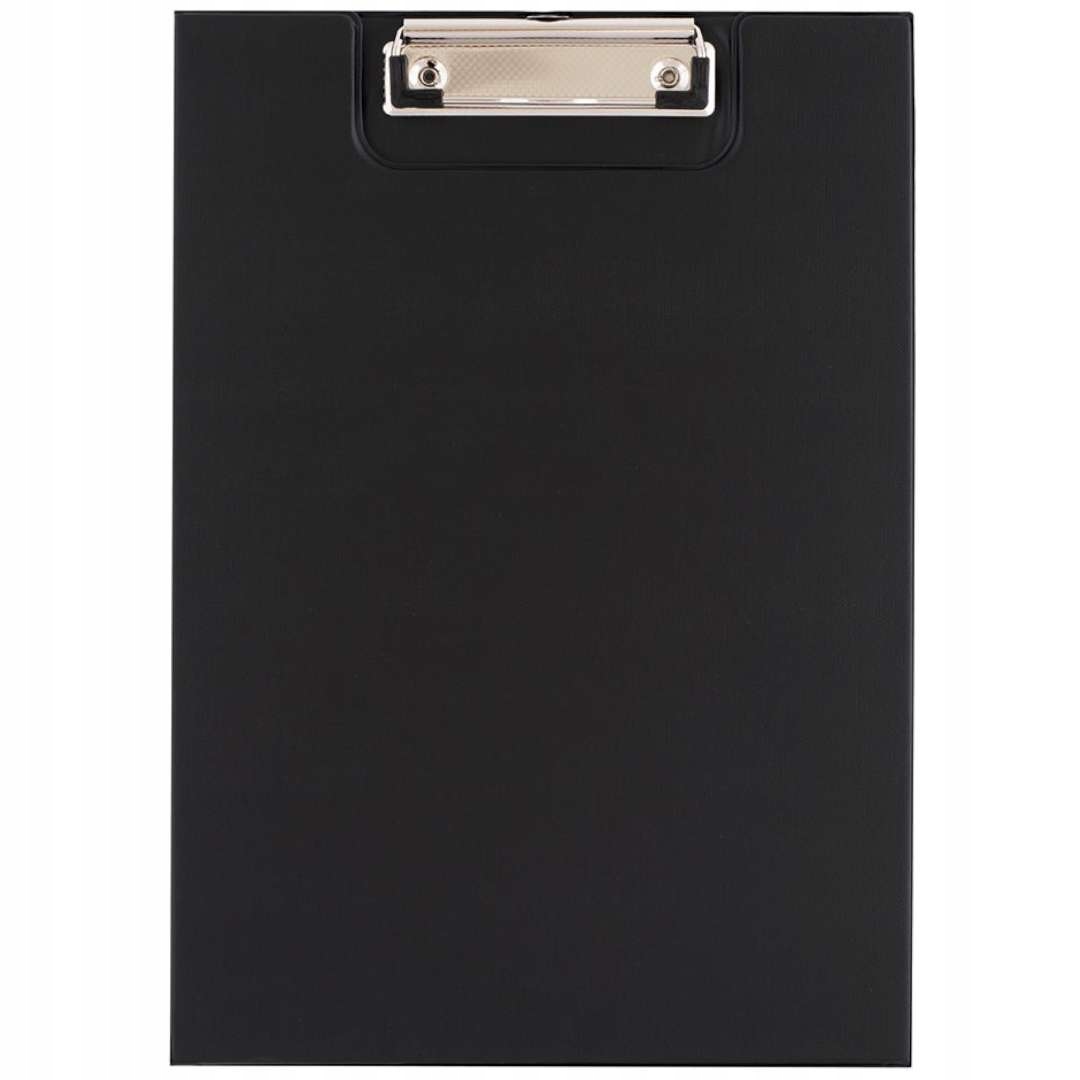 TECZKA DESKA A4 Z KLIPEM I OKŁADKĄ PVC CZARNA Typ organizer