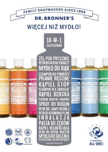 Mydło w płynie 18w1 Dr. Bronner's różane 475 ml Marka Dr. Bronner's