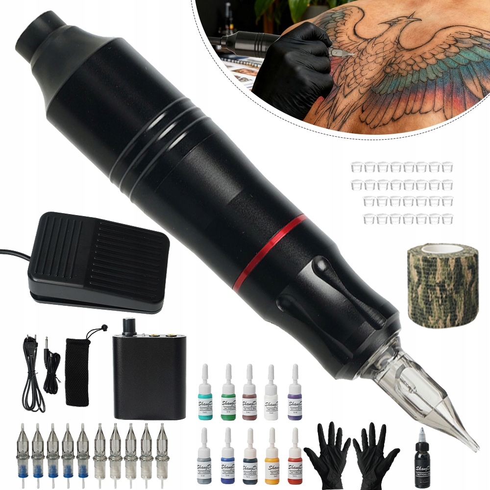 Na Tetování, Otočný Strojek Na Na Tetování, Pistole Na Na Tetování