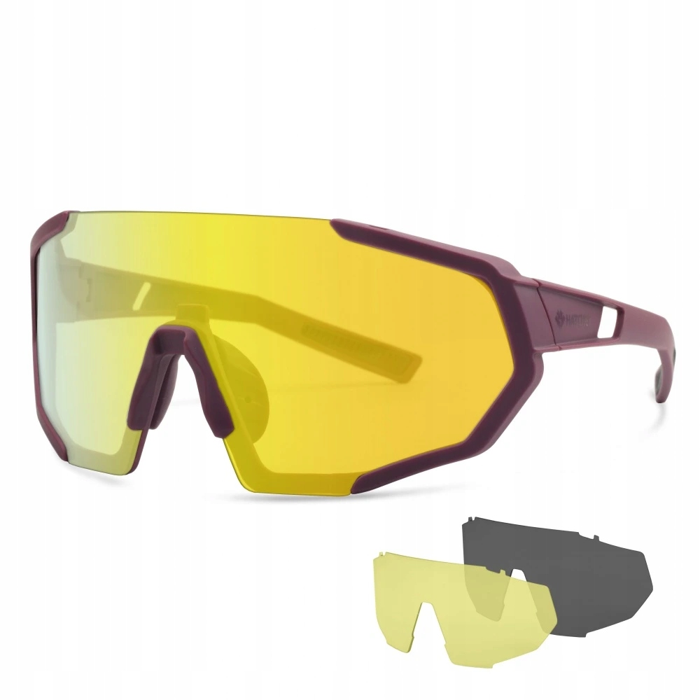 Sportovní sluneční brýle Hatchey Vapor Plus červené (Sangria Red)