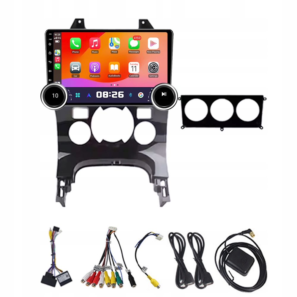 Eunavi Radio samochodowe 2Din Android 13 Do Peugeot 3008 5008 At Mt 2009-2015