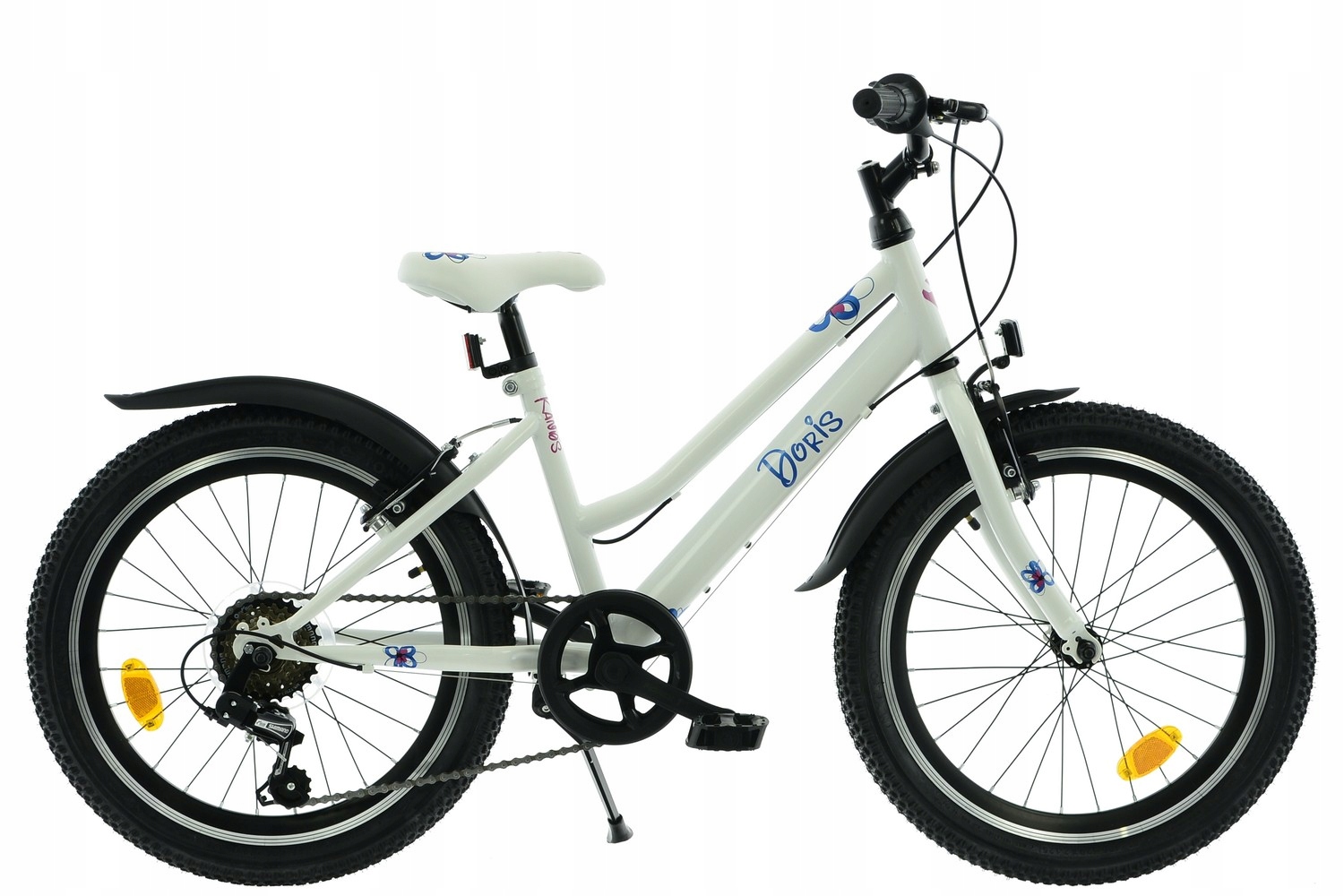 Rower 20 Kands Doris Tourney 6 bieg 12" biało niebieski poł.