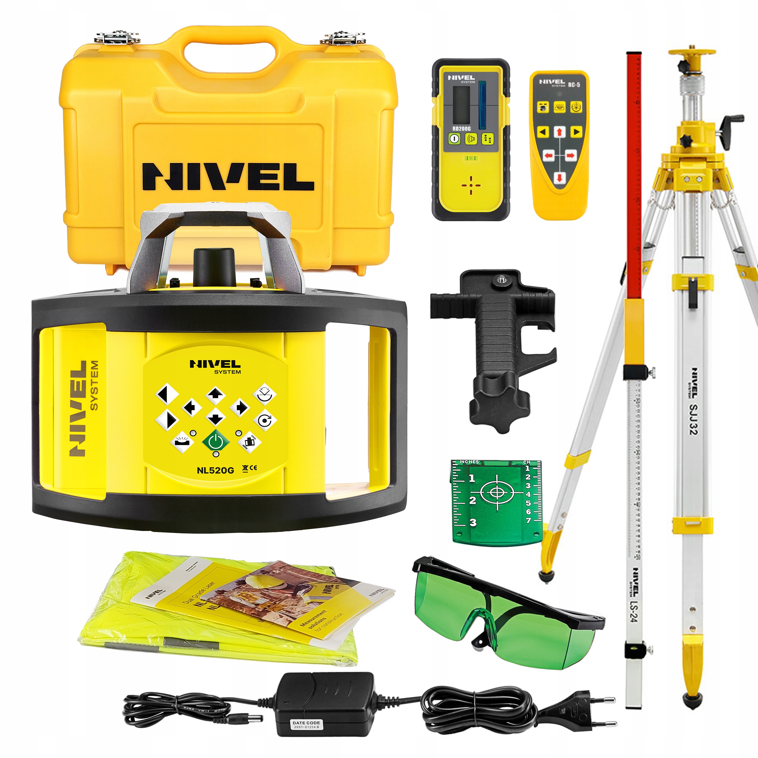 NIWELATOR LASEROWY NIVEL SYSTEM NL520G LS-24+SJJ32