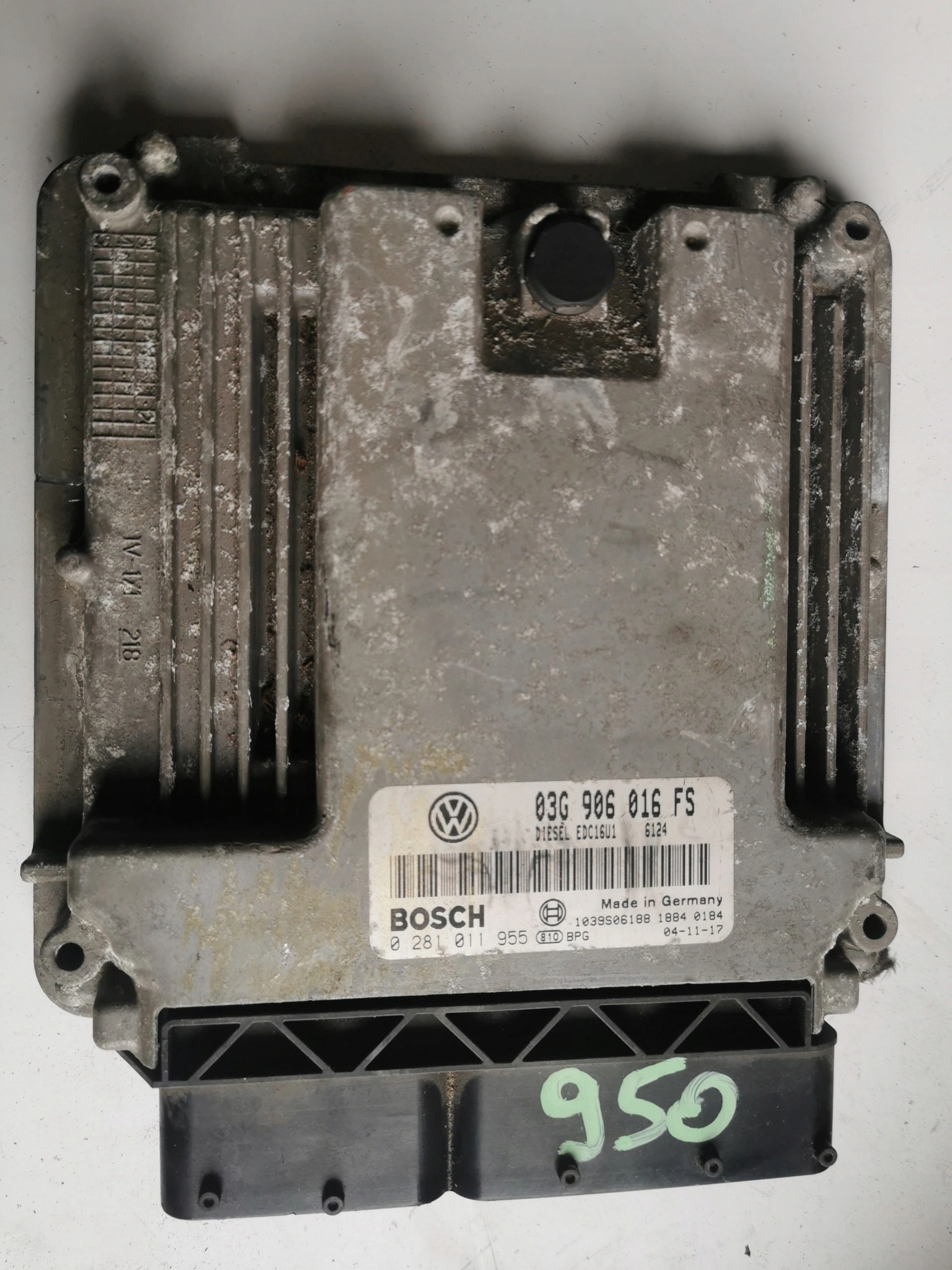 VW GOLF 1.9TDI 0281011955 03G906016FS computer ECU