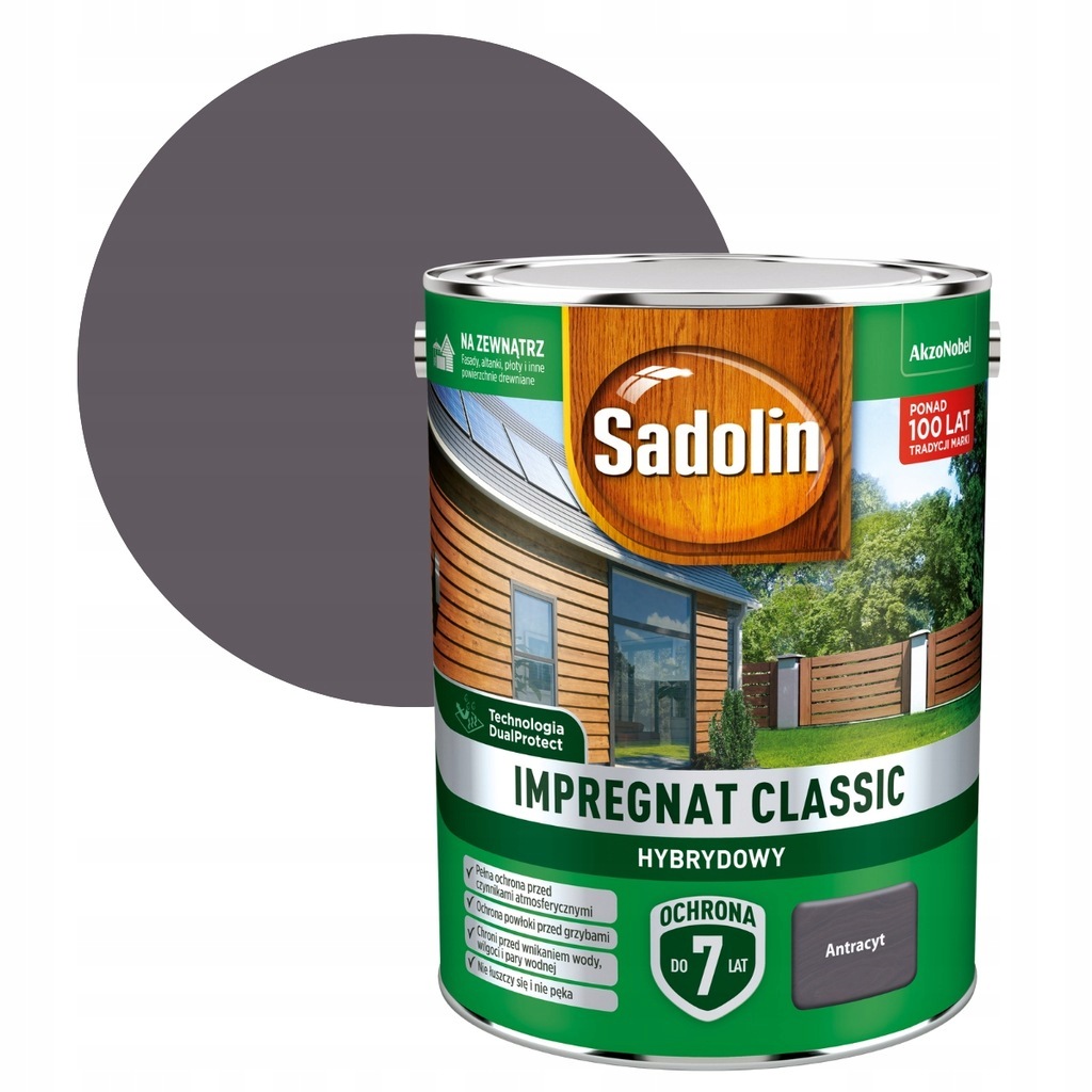 Sadolin Classic Impregnát na dřevo 4,5L Antracit