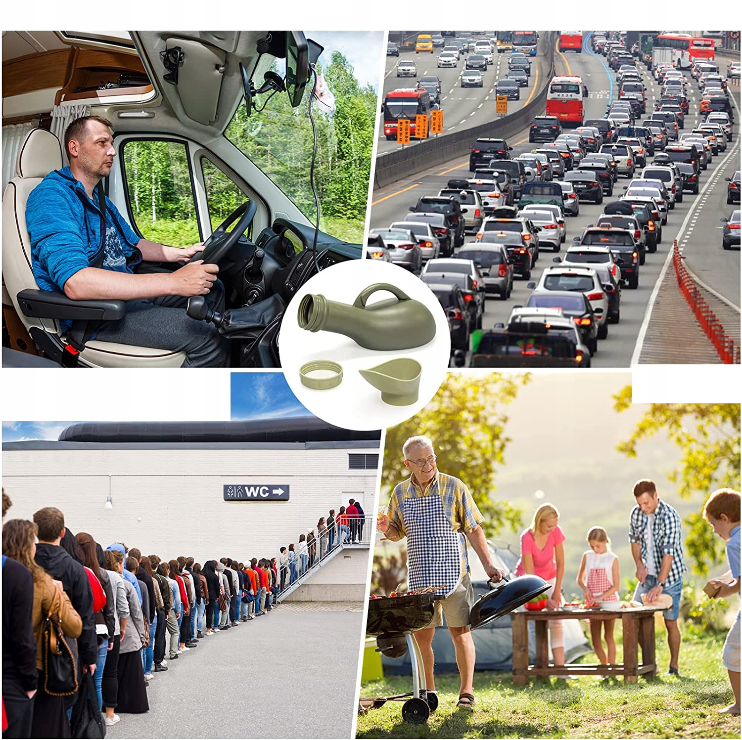 PISUAR UNISEX BUTELKA NA MOCZ PRZENOŚNY 1L TOALETY Model przenośna butelka na mocz