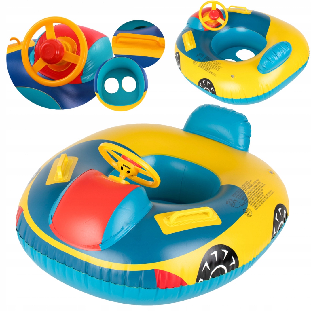 KOŁO PONTONIK MATERAC DLA DZIECI AUTO KIEROWNICA