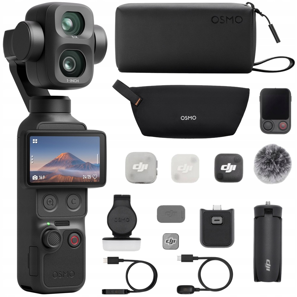 Kamera Dji Osmo Pocket 4P Vlog Combo Příslušenství Velká sada pro nahrávání
