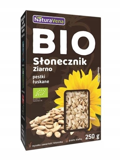 6 x Slunečnicová Semínka Loupaná Bio 250 g Naturavena