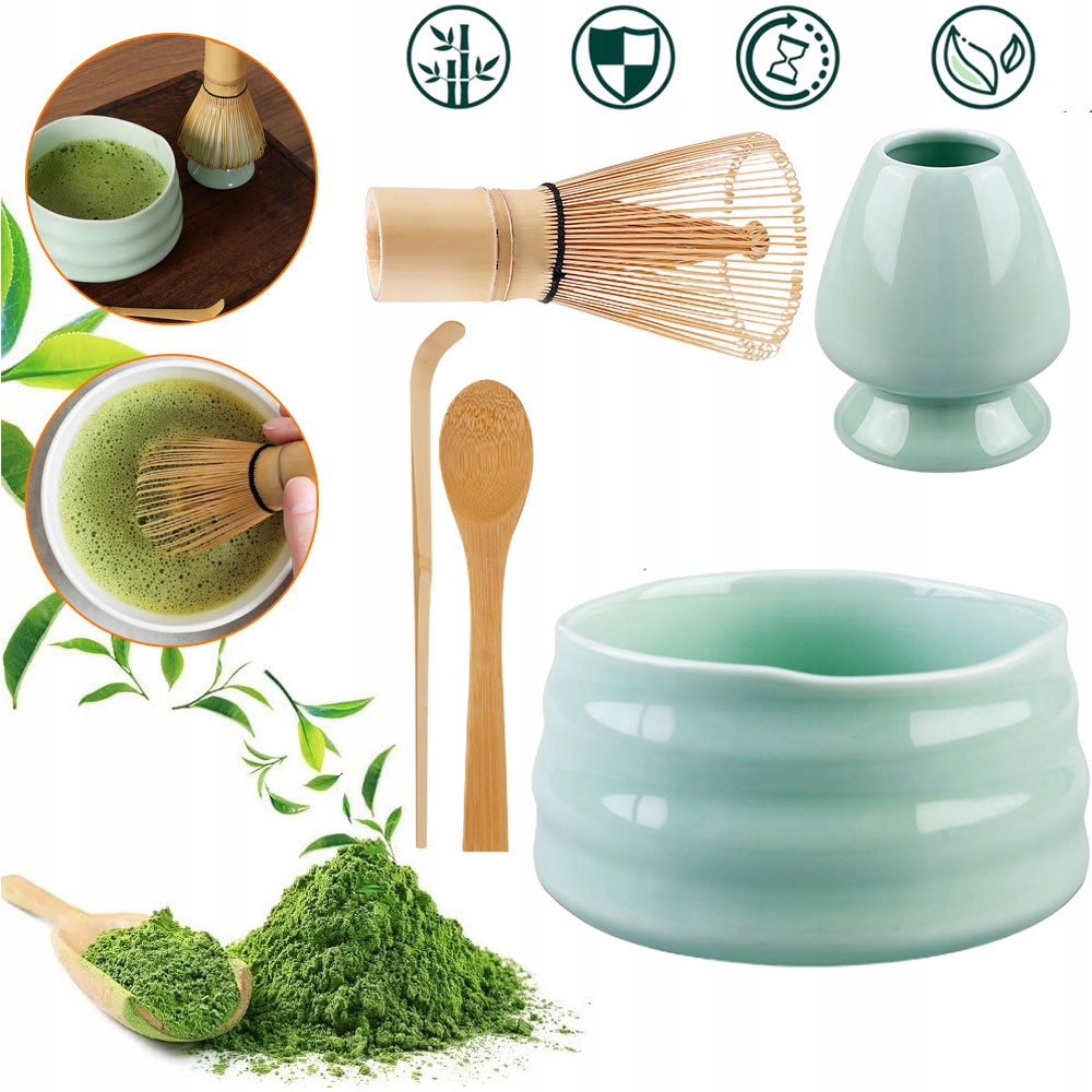 Levně Metla Chasen Štětec Na Čaj Matcha Sada, Keramická Miska Matcha