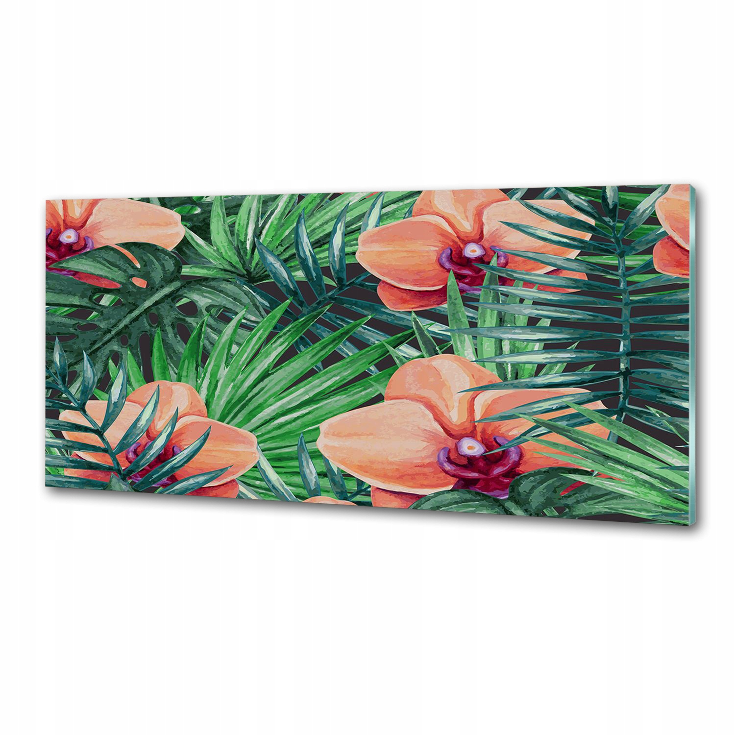 Panel medzi nábytkom v kuchyni Orchidea 125x50 Lepidlo