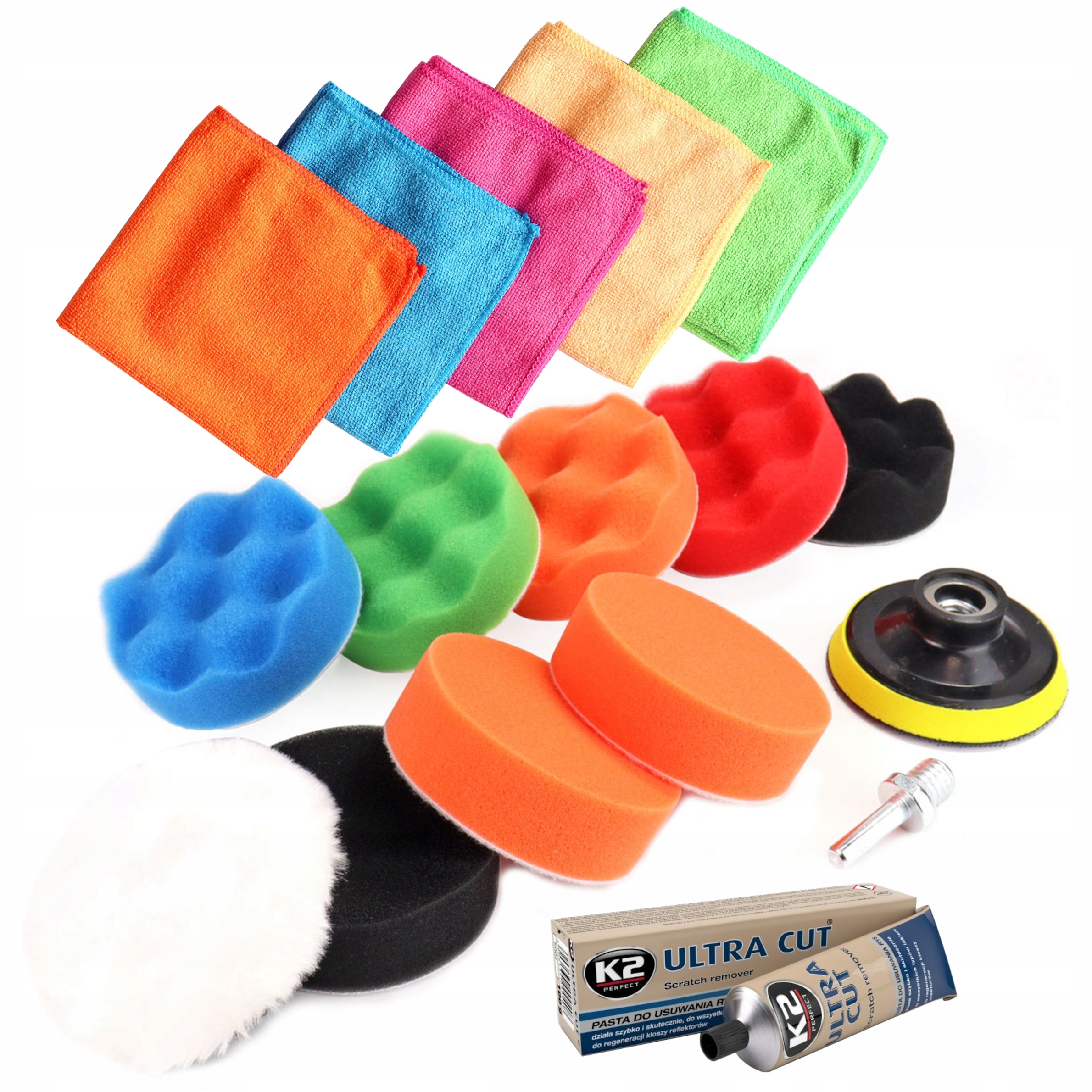 

Zestaw Gąbek Polerskich Pady Na Wiertarke 80MM