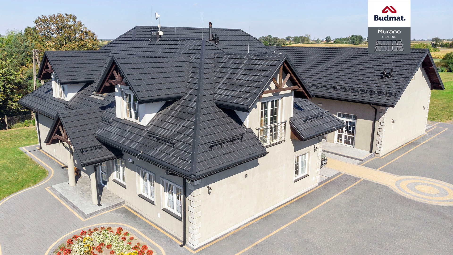 BLACHODACHÓWKA MODUŁOWA PŁASKA BUDMAT MURANO X-MAT Rodzaj pokrycia blachodachówka