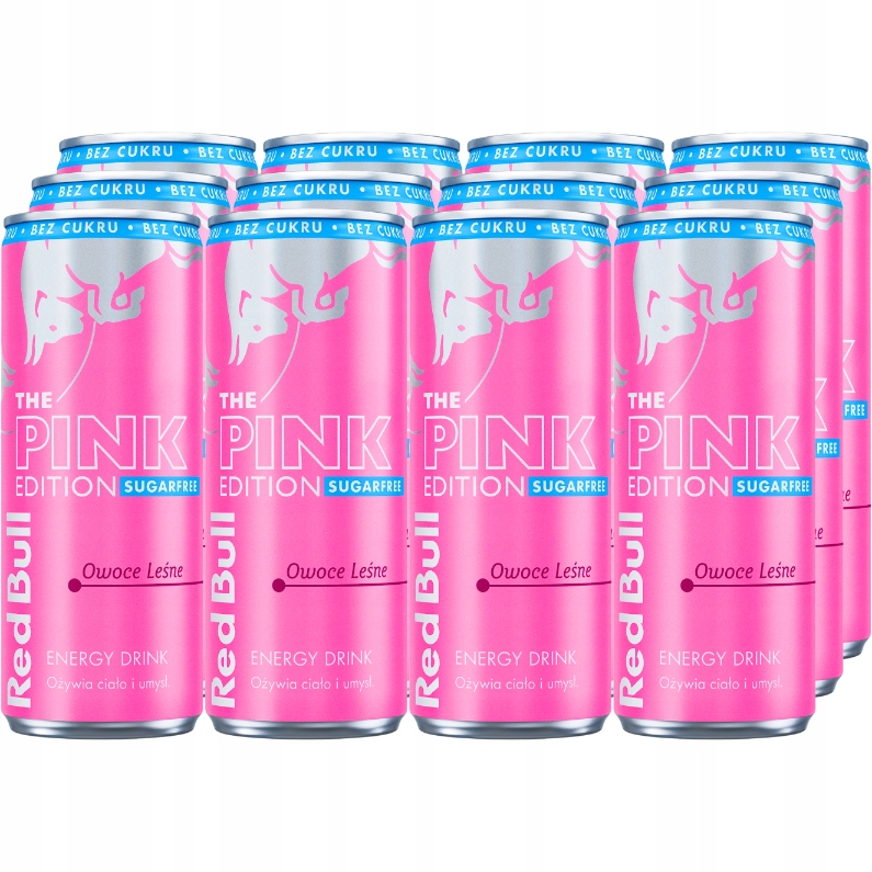Levně Red Bull Energetický nápoj Pink lesní ovoce bez cukru 12x250 ml