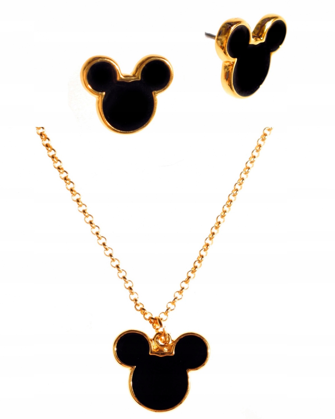 Zlatý Komplet Šperků Celebrity Mickey Mouse pro mládež Colibra