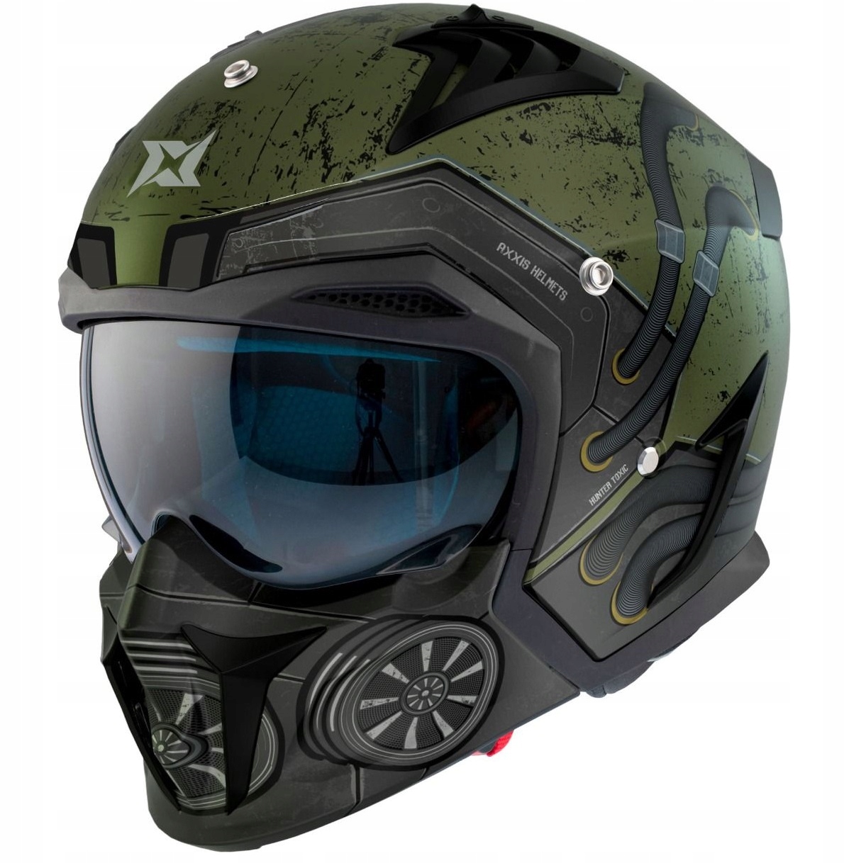 Kask skuter, motocykl Axxis HUNTER TOXIC MATT L