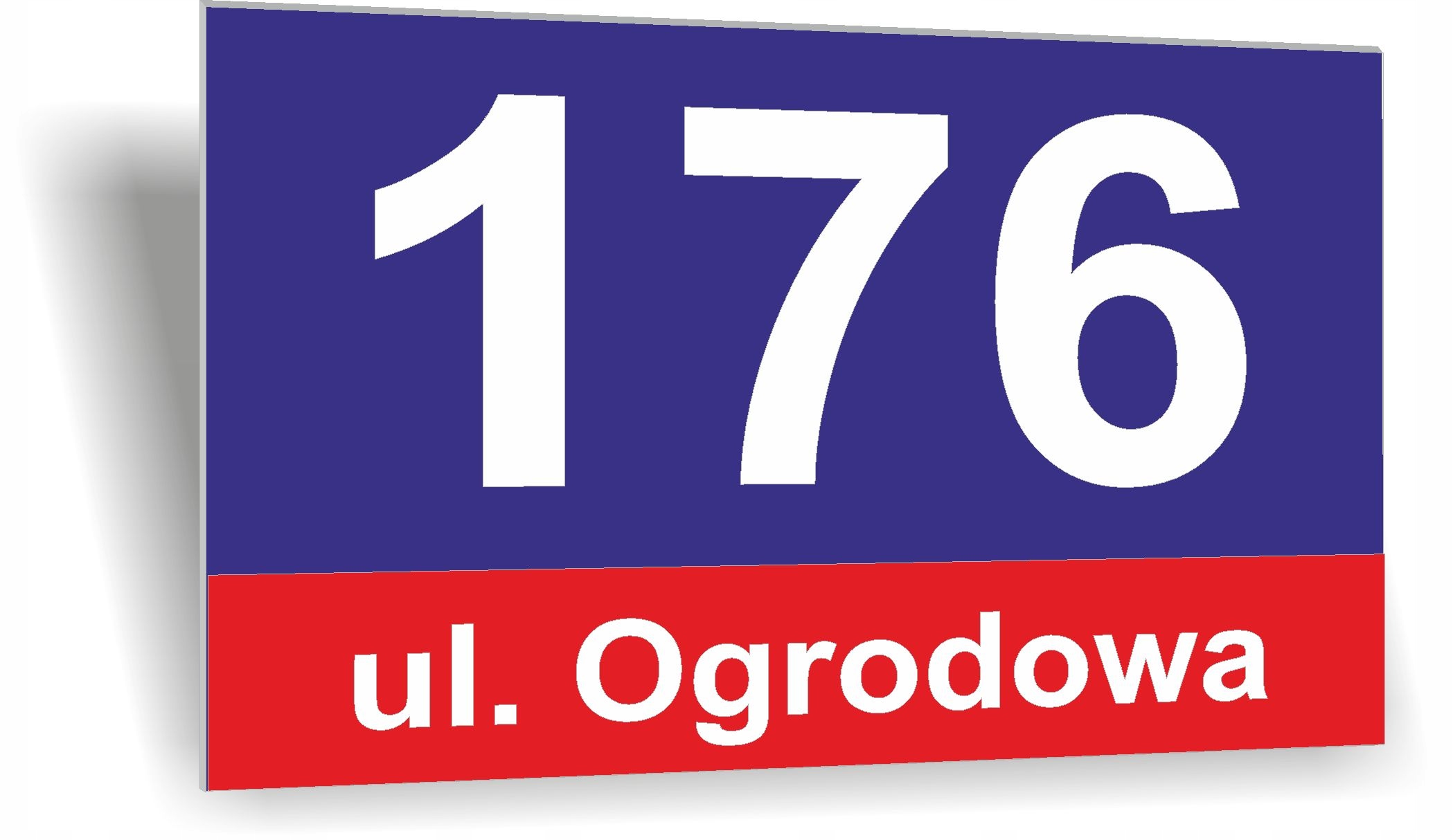 Tablica Tabliczka ADRESOWA Numer na dom 25 wzorów WYTRZYMAŁA PCV 20x30 cm