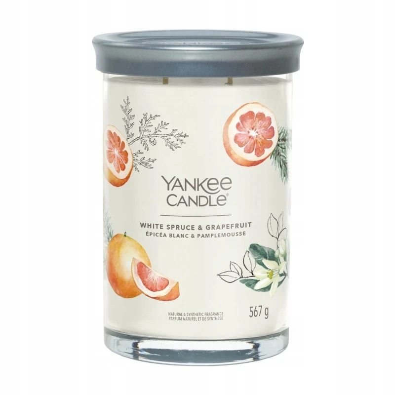 Yankee Candle Signature Tumbler se 2 knoty White Spruce & Grapefruit