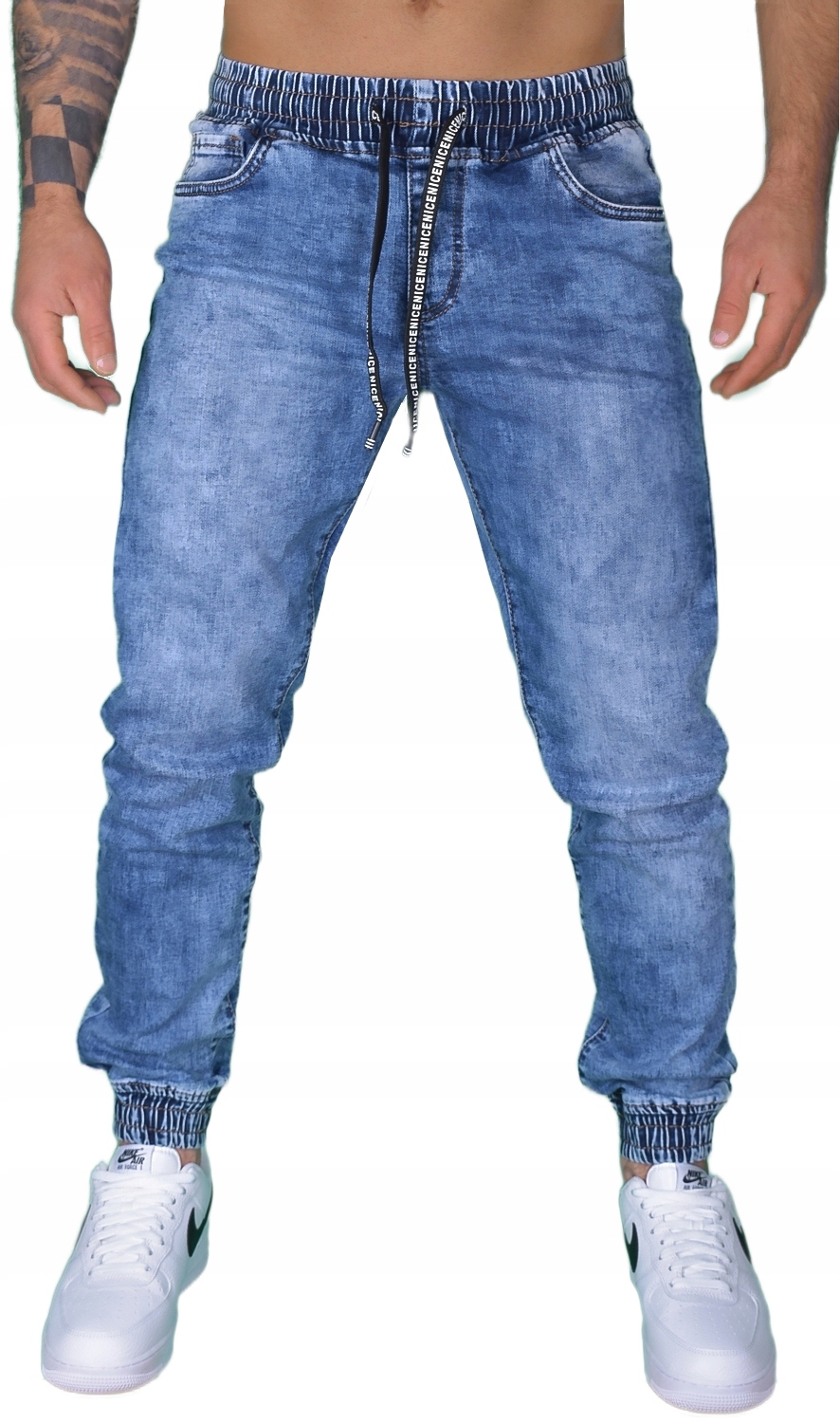 JOGGERY MĘSKIE SPODNIE JEANSY ELASTYCZNE JAKOŚĆ Marka inna