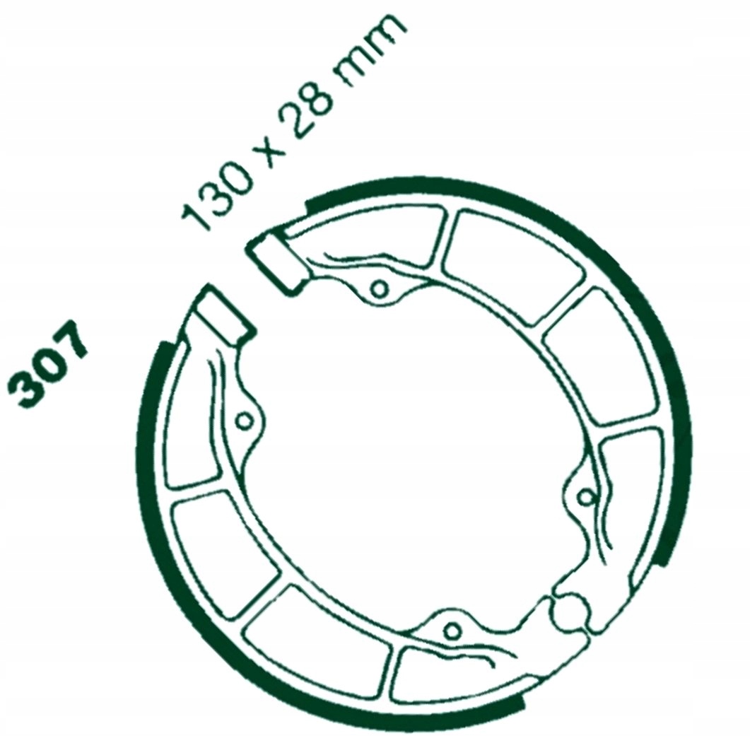 Brzdové Čelisti Polaris Outlaw 50 90 110 Predator Sportsman Sym Allo 125
