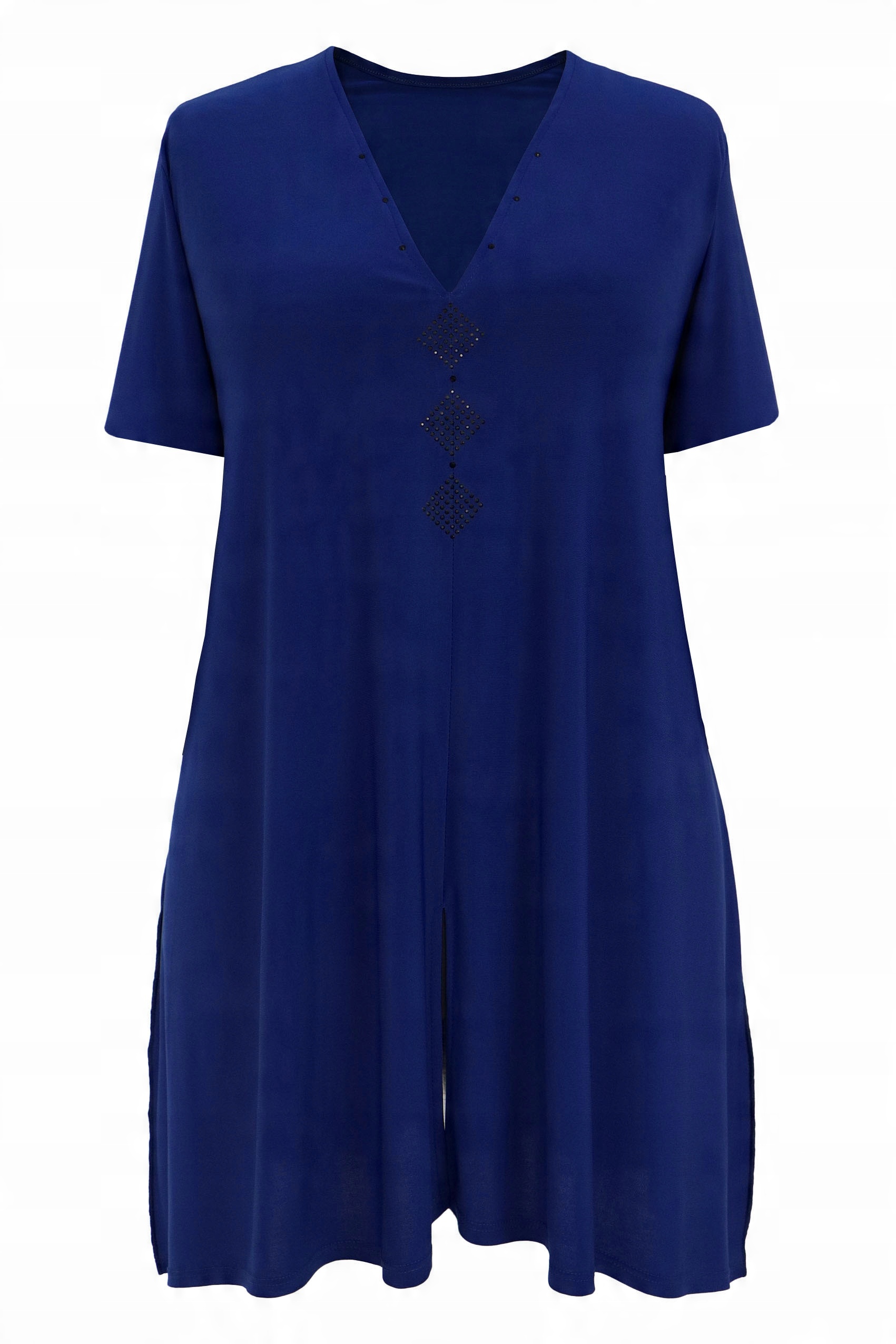 

elegancka długa Tunika chabrowa 4XL 58 60