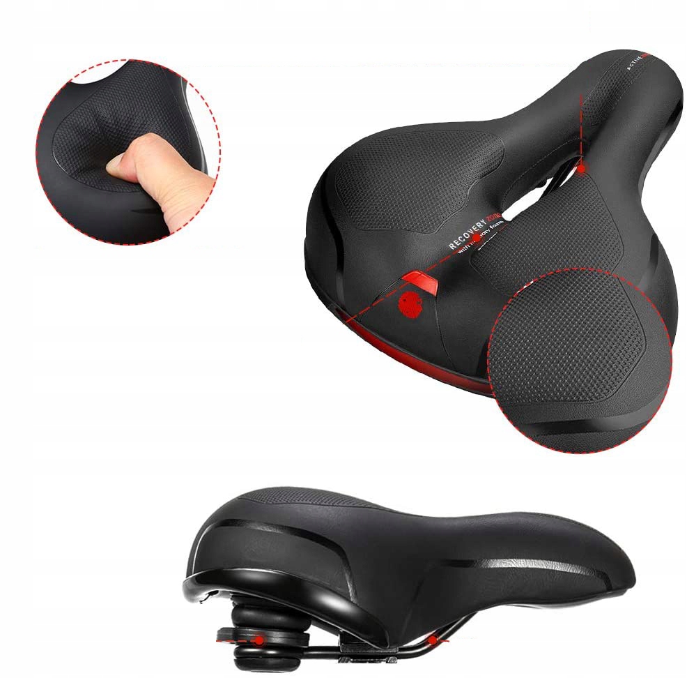 WYGODNE SIODEŁKO ROWEROWE, ERGONOMICZNE SIEDZISKO ROWEROWE, SZEROKIE Szerokość 21 mm