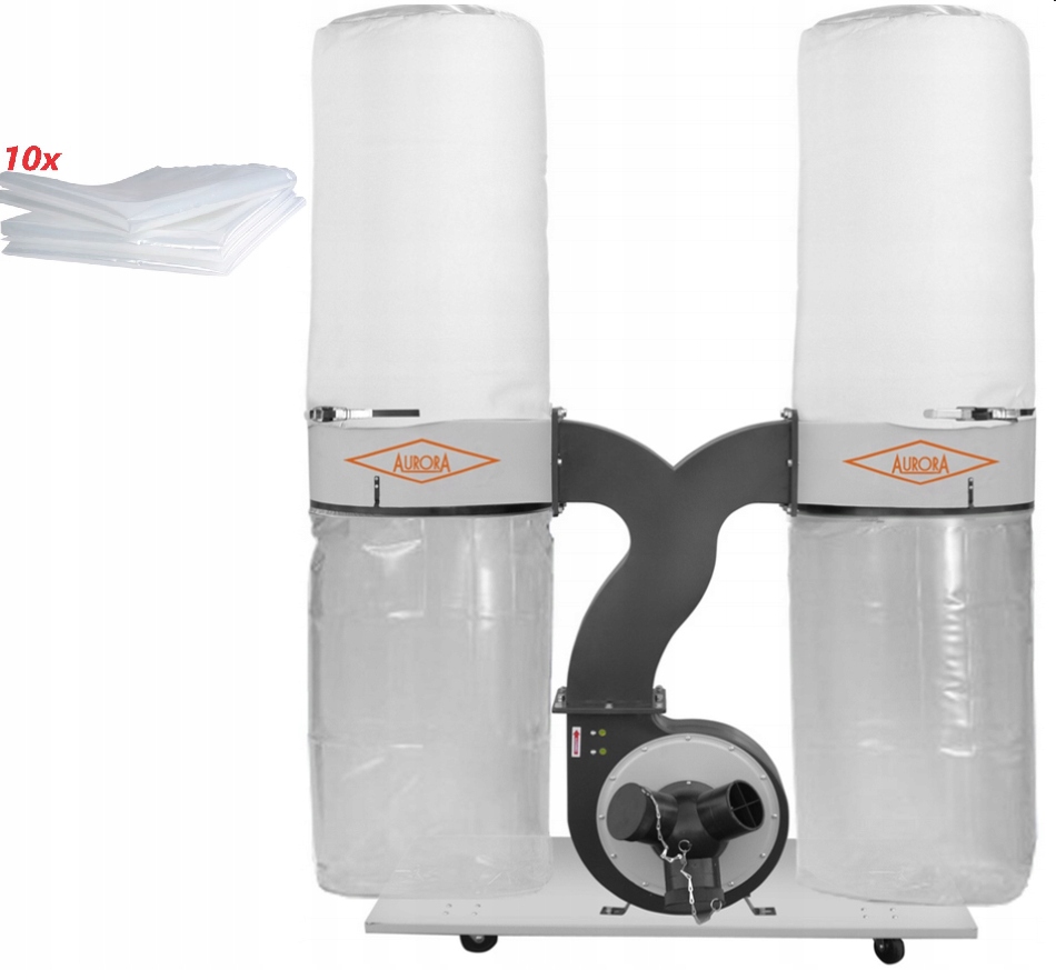 ODCIĄG TROCIN CORMAK FM300S WIÓR 2,2kW 3900m³/h + 10 WORKÓW ODPADOWYCH