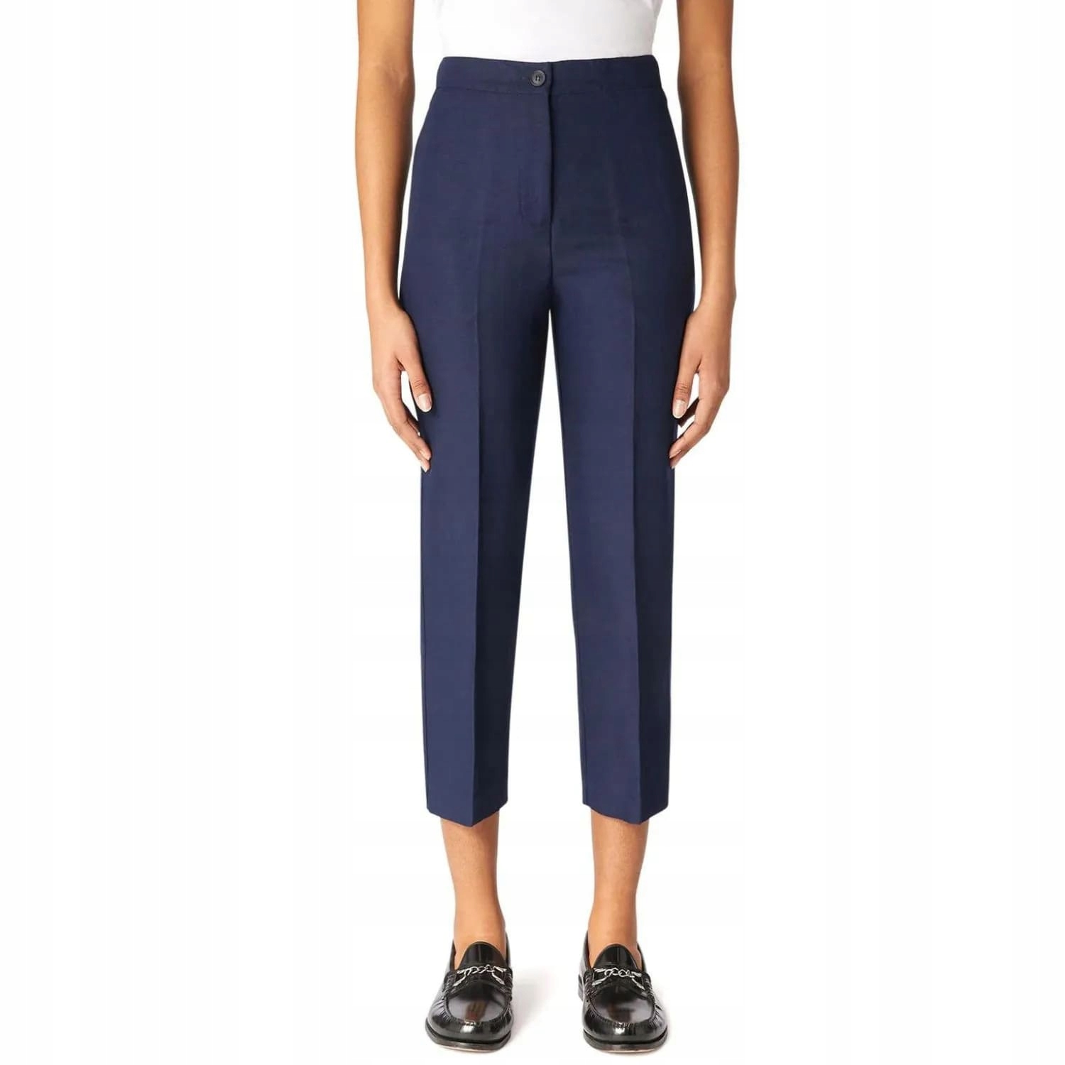 Tru Trussardi Modré Kalhoty S Okrajem (L)