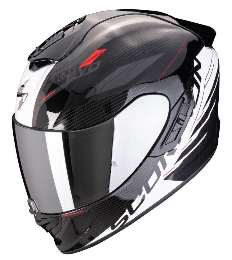 Scorpion EXO-1400 Evo II Air Luma Black/white prilba s blendou XL Predaj