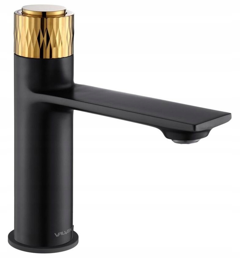 Kúpeľňová Umývadlová Batéria Valvex Poľsko Decor Black/gold Čierna