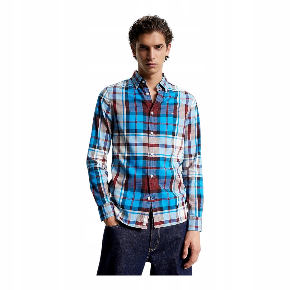 Tommy Hilfiger Pánská Košile S Dlouhým Rukávem Oxford Tommy Vícebarevná vel. M