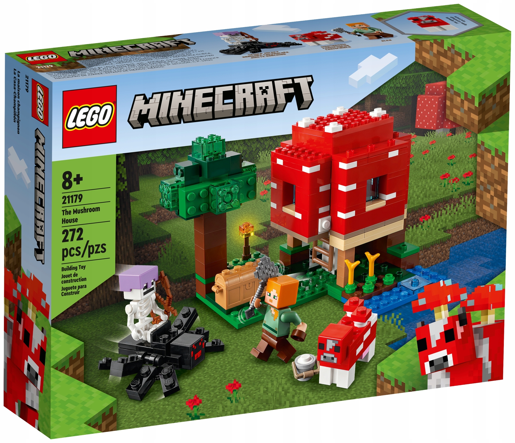 Originální Lego 21179 Minecraft Dům v houbě Nové