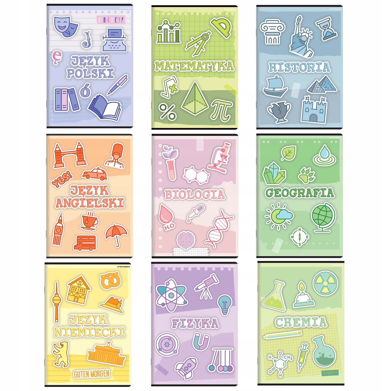 

Zestaw 9 Zeszytów Przedmiotowych Klasy 7-8, Liceum