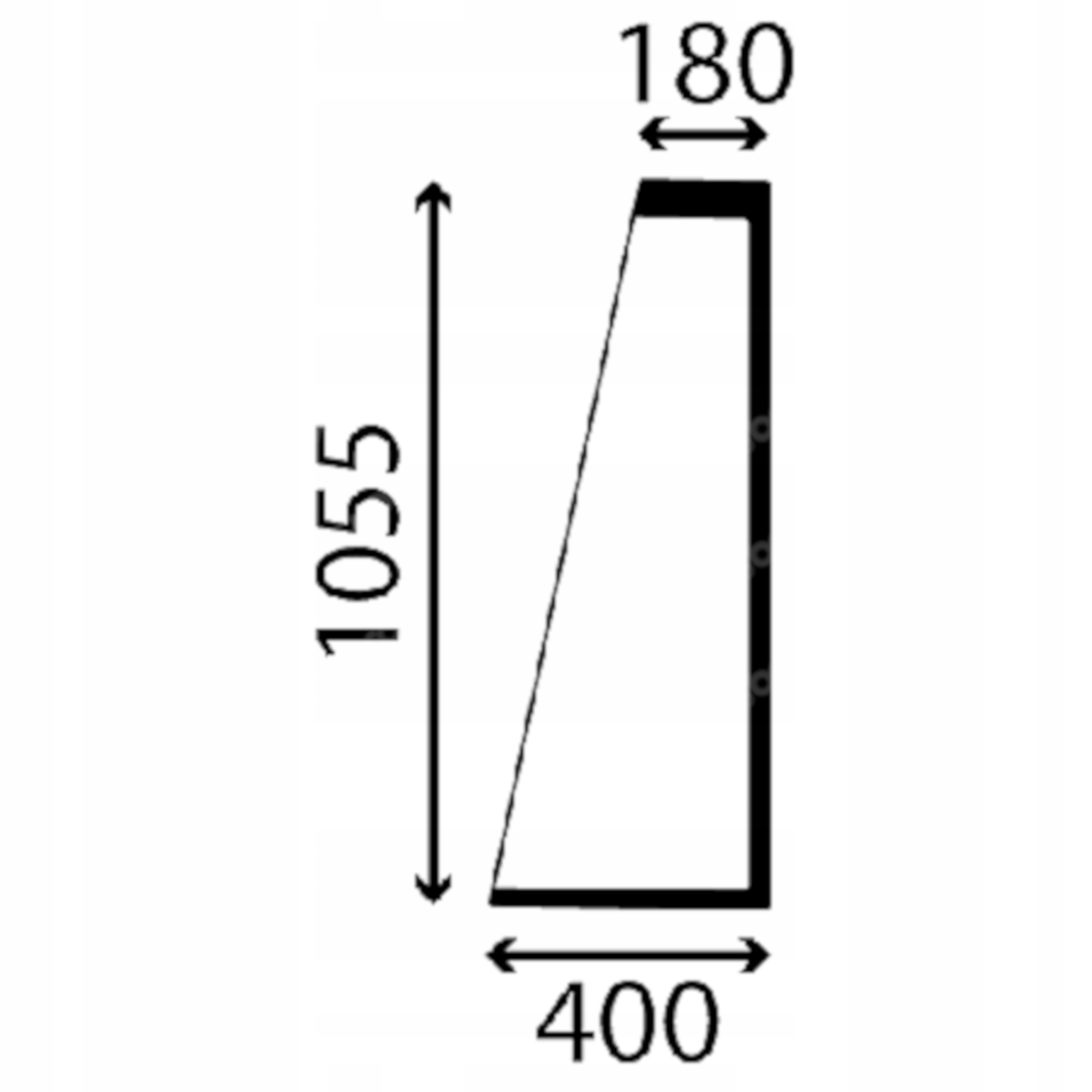 sklo Jcb boční přední levé 827/30469