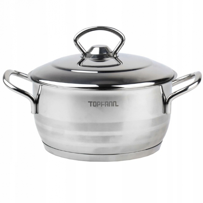 

Topfann Aster garnek z pokrywą 3,2L 20cm stal nier
