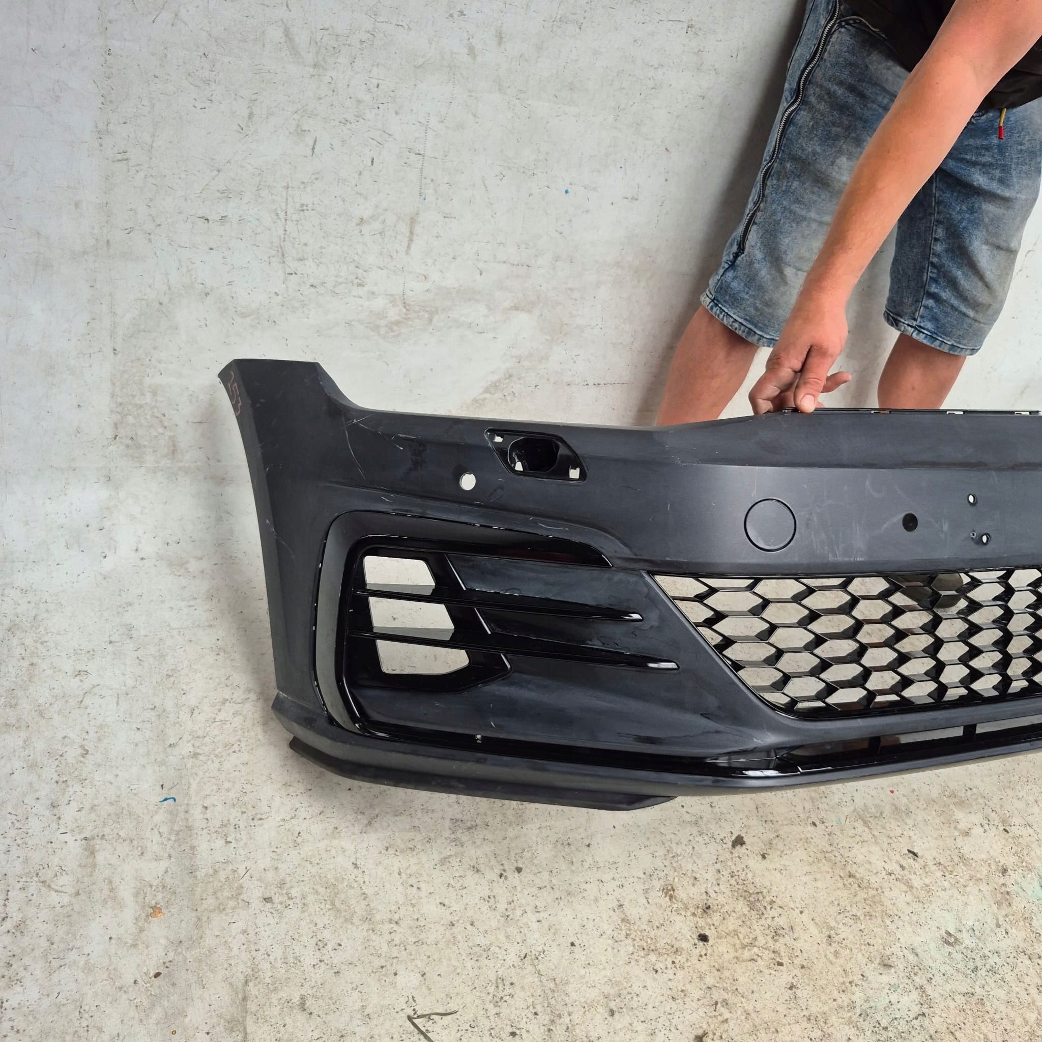 VW GOLF VII 7 GTI GTD LIFT 17- bumper front front 4XPDC SPR 5G0807221LS