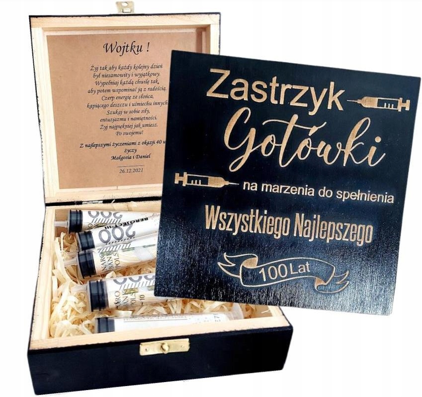 

Czarna Skrzynka urodziny zastrzyk gotówki Grawer