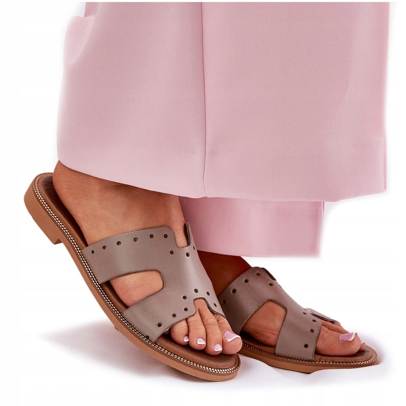 Nazouváky S Ozdobnými Výřezy Zazoo 40326 Tmavě Béžové 41